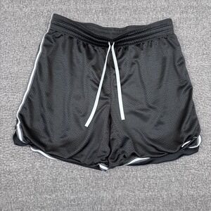 Nike Basketball Shorts Mens Medium Black Drawstring Dazzle Baggy Sports Y2K